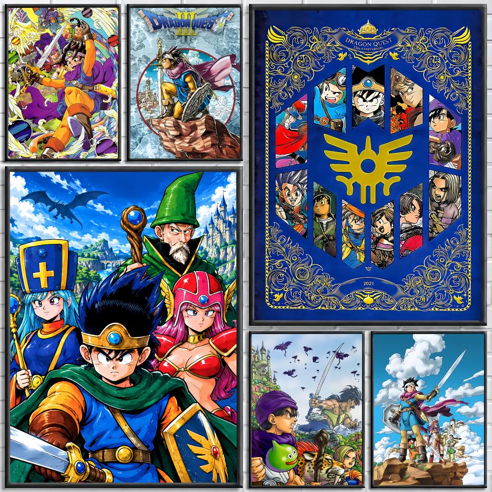 Office Quest - Game D-Dragon Q-Quest Gemälde Kalligraphie Stilvolles