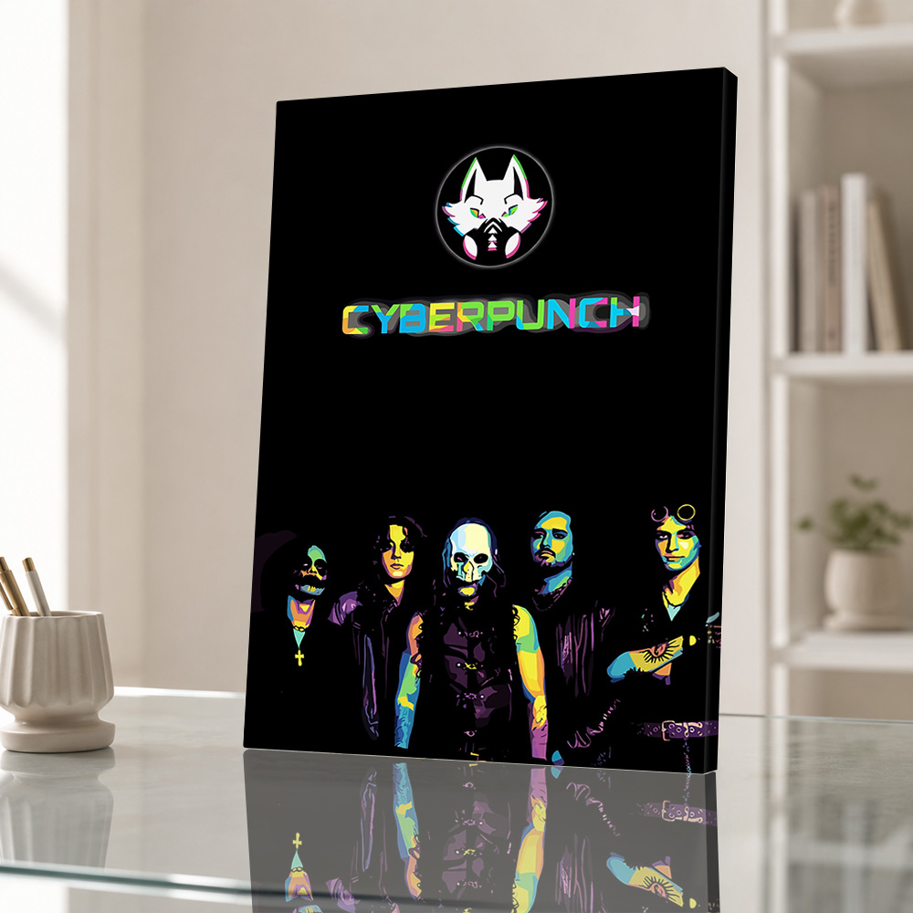 Cyberpunk-Leinwanddruck-Poster – Office Technologies Bewertung und Preis